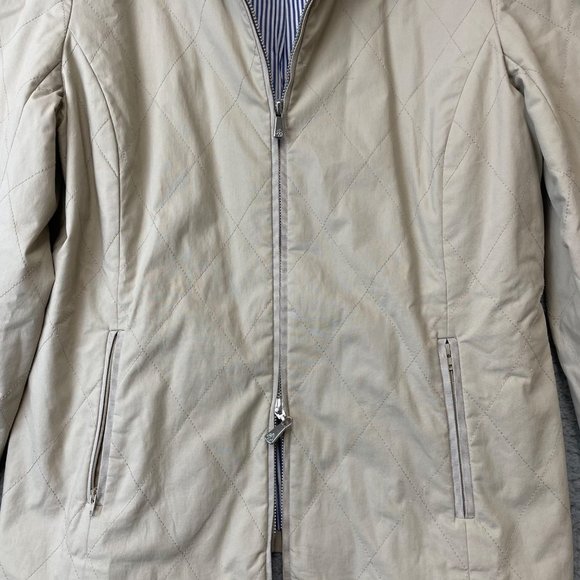 Women's jacket Brooks Brothers Quilted Barn Snap Coat size 8 - Picture 3 of 12